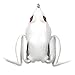 Lunkerhunt - Lunker Frog, Pearl – Fishing Lure with Realistic Design, Legs Extend and Retract in Use, Great for Bass and Pike, Freshwater Lure with Hollow Body, Weighs ½ oz, 2.25” Length