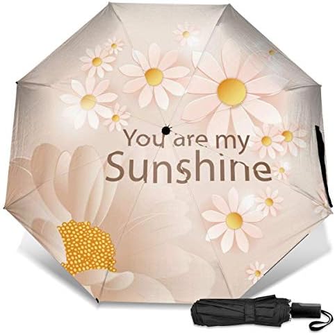 あなたは私のサンシャインとひまわりです折りたたみ傘 軽量 手動三つ折り傘 日傘 店 耐風撥水 晴雨兼用 出張旅行通勤 遮光遮熱 紫外線対策 女性と男性用 黒ゴム 携帯用かさ