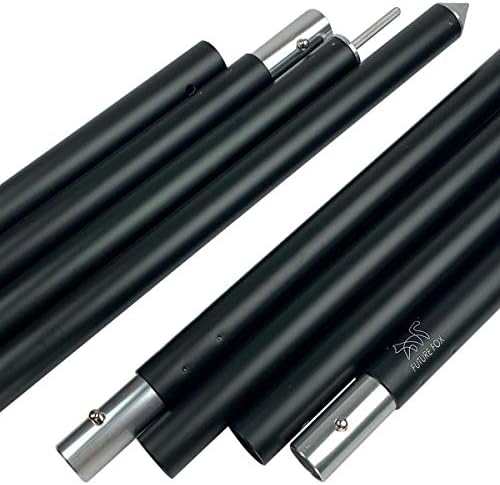 Future Fox テントポール タープ ポール 2本セット ウイングタープ用 長さ調整可能 アルミニウム合金 収納袋付 直径28mm 240cm 60cm 4本 南信州発アウトドアブランド