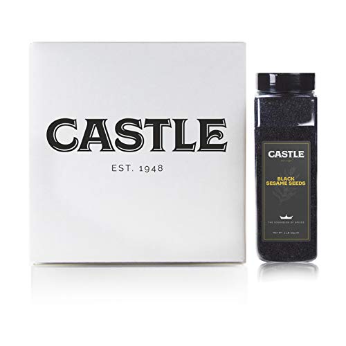 Castle Foods | BLACK SESAME SEEDS, 16 oz Premium Restaurant Quality