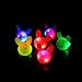 Mikulala Party Favors For Kids LED Jelly Light Up Rings Toys Bulk Glow In The Dark Party Supplies with 100 Glow Stars & 36 Bumpy Rings (9 Color 9 Shape)