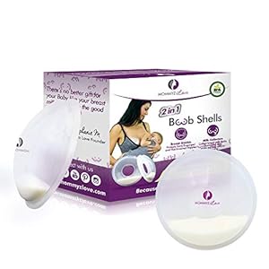 Breast Shell & Milk Catcher for Breastfeeding Relief (2 in 1) Protect Cracked, Sore, Engorged Nipples & Collect Breast…