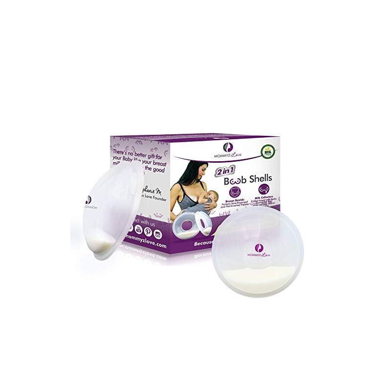 Breast Shell & Milk Catcher for Breastfeeding Relief (2 in 1) Protect Cracked, Sore, Engorged Nipples & Collect Breast…