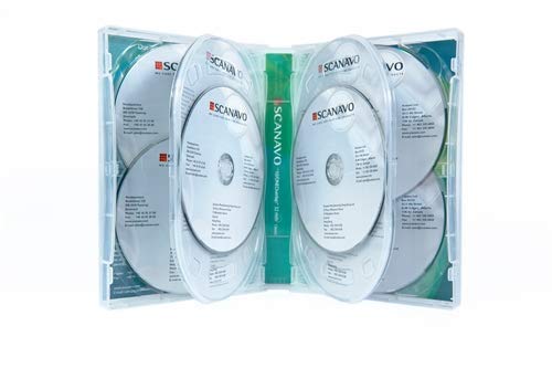 5x Scanavo 11-Disc Overlap DVD Case 32mm Clear