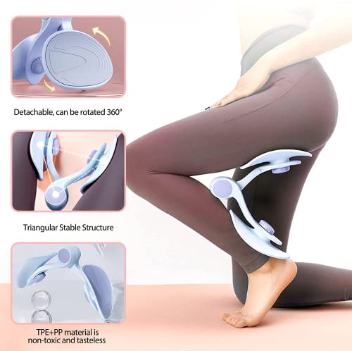 Beckenbodenstärker, Kegel -Trainer Hüfte und innerer Oberschenkel Trainer, Beckenbodentrainer für Frau, Beinbeckenbodentrainer für Postpartale Rehabilitation und Korrektur Gesäß (blau) thumbnail 2
