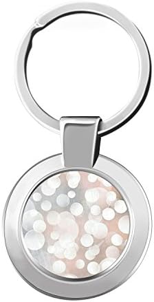 Cute Pattern Key Chain, Customized Durable Round Zinc Alloy Keychains for Home Car Key, Perfect Gifts for Men and Women - Dot4