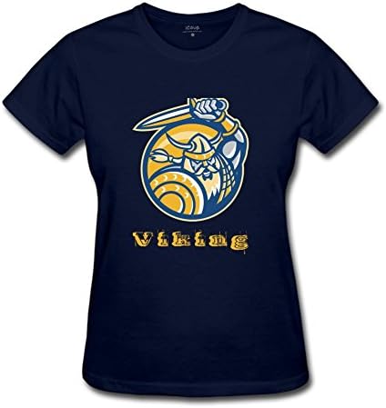 Fkhaos Women's The Vikings Crew neck T-shirt L Navy Blue