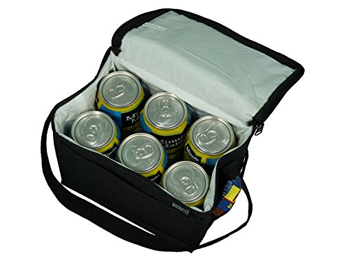 Insulated Lunch Cooler Bag, Black