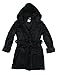 Leveret Kids Fleece Sleep Robe Black Size 12 Years