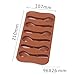 Spoon Mold,WBSEos 2 Piece Spoon Chocolate Mold Silicone