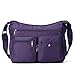 Women Travel Purple Crossbody Bag Messenger Bag Lightweight Water Resistant Shoulder Bag