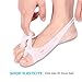 Bunion Corrector Relief Gel Toe Separator for Hammer Toe with Forefoot Pads Cushion, Silicone Toe Straightener Spacer Hallux Valgus for Men and Women, Easy Wear in Shoes (1 Pair with Pads)