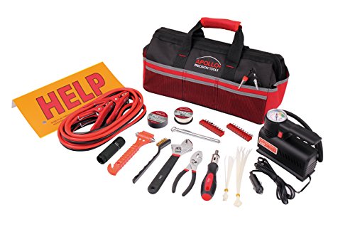 Apollo Tools 53 Piece Roadside/Emergency Tool Kit with Air Compressor - Thumbnail 6
