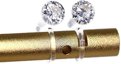 5mm Clear Cubic Zirconia Invisible Clip On Earrings for Non-Pierced Ears