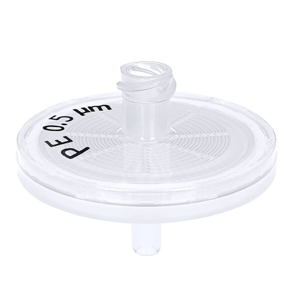 GVS Filter Technology, Syringe Filter, ABLUO, 25mm, PE Membrane, 0.5µm, PP Housing, 100/pk