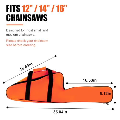 12''/14''/16'' Chainsaw Bag Carrying Case Compatible with Stihl Husqvarna photo 11