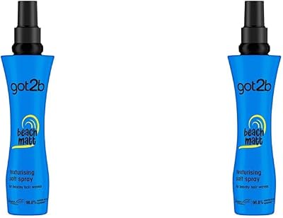 Schwarzkopf got2b Beach Matt Texture Sea Salt Hair Spray 200ml Pack of 2