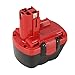 POWERAXIS 12v 3.0Ah NI-MH Replacement for Bosch BAT043 BAT045 BAT046 BAT049 BAT120 BAT139 Cordless Tools Full Capacity Battery (Red&Black)