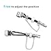 GHIJKL Compatible Fitbit Alta Bands, Fitbit Alta HR Bands, Replacement Leather Cord Wristbands with Beautiful Accessories for Fitbit Alta HR (Silver)