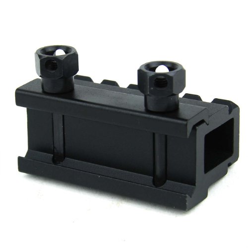 TacFire 1.1" Inch Extra High Profile 2.36" Inch Long 5 Slots 223/5.56 Flat Top Compact Riser Weaver Picatinny Rail For Red Dot Sight