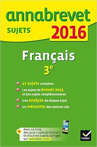 Amazon Fr Annales Annabrevet 2016 Francais 3e Sujets Du Brevet Non Corriges Cazanove Cecile De Gasquez Antonia Livres