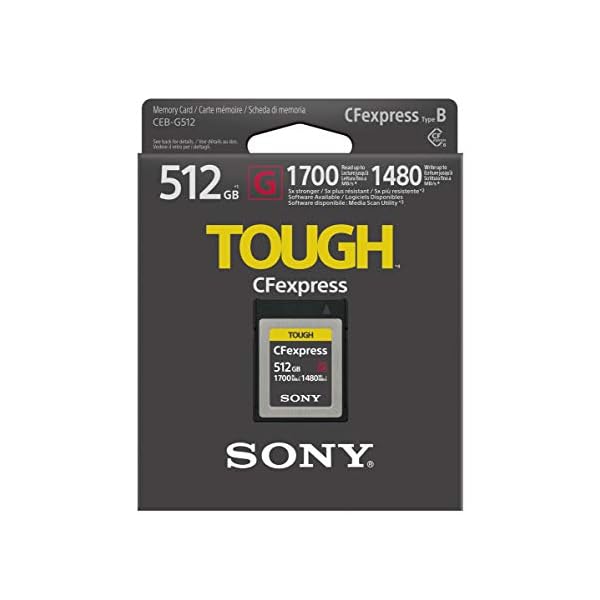 Sony Cfexpress Tough Speicherkarte, schwarz, 512 GB