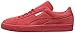 Puma Mens Suede Classic Mono Reptile High Risk Red/Puma Silver Sneaker - 9.5