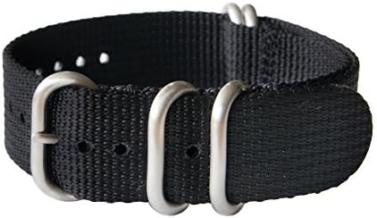 23mm 5Ring 11" 29cm Diver Watch ZULU Strap for Luminox [5Ring_23mm_Black_Stainless]