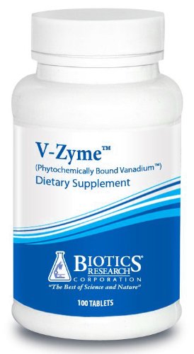 Biotics Research - V-Zyme Phytochemically Bound Vanadium - 100 Tablets