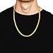 JINGRAYS 3mm Stainless Steel Curb Chain Necklace for Men Biker Punk Style Male Chain Link, 24 inches -Gold