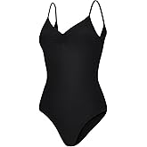 Dance Elite Camisole Leotard For Women - Lana - Womens Dance Leotard With High Leg And V-Neck
