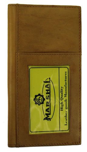 Genuine Leather Bifold Checkbook Covers Wallet #256CF