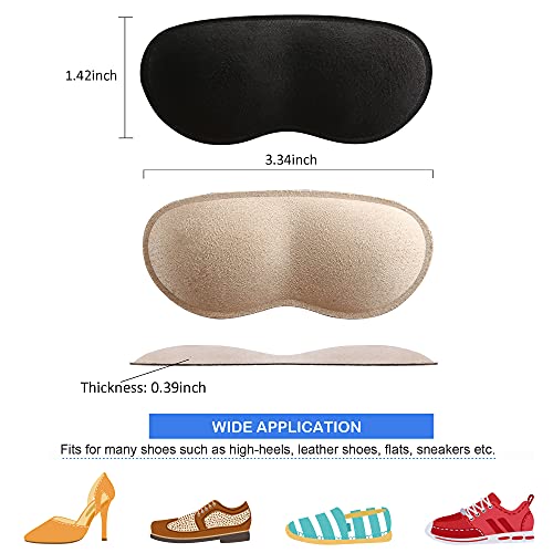 Pairs Heel Cushion Pads, Super Comfort Microsuede Heel Grips