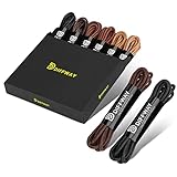 DIFFWAY Dress Shoe Laces - 8 Pairs, Premium Round