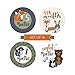 16 Monthly Baby Milestone Stickers - Woodland Baby Monthly Milestone Stickers, Milestone Baby Monthly Stickers, Baby Month Stickers for Baby Photo Props Newborn, Monthly Baby Stickers for Pictures