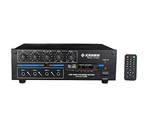Krown KTA-550 USB PA Amplifier 55 Watts Output with Inbuilt USB Media Player