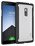 OnePlus 2 Case - TUDIA Scratch Resistant LUCION Lightweight Hybrid Matte Back Panel Protective Cover for the OnePlus Two (Black)