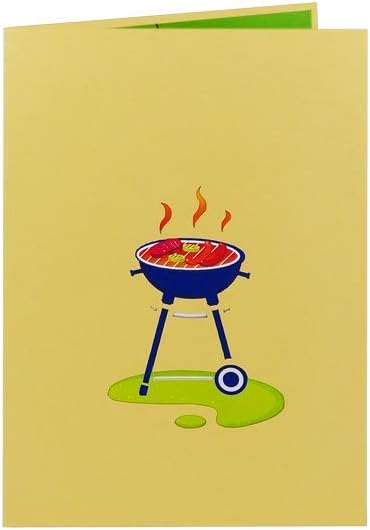 Sweetpopup® 3D BBQ Pop-Up Card or Gift Voucher - Perfect for Holidays Vacations, Birthday Parties, Retirement - BBQ 022 - Image 3