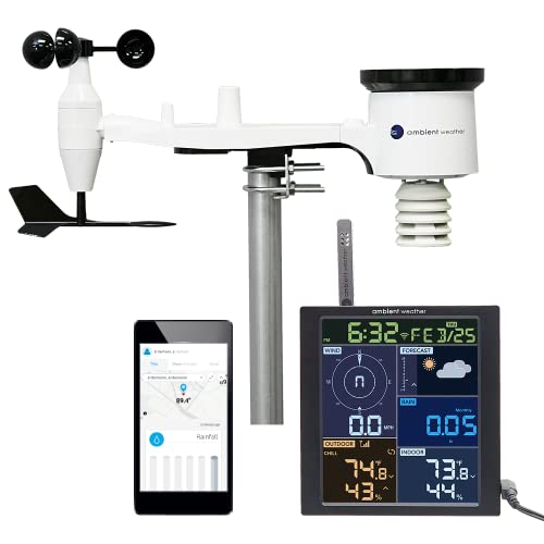 Ambient Weather WS-1965 Wi-Fi Weather Station | With Remote Monitoring and Ambient