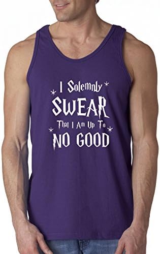 allwitty 1062 - Men's Tank-Top I Solemnly Swear That I Am Up To No Good 2XL Purple