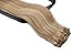 Clip in Hair Extensions Real Human Hair Clip in Extensions,15 Inch Golden Brown and Blonde Highlights Real Hair Extensions Clip in Human Hair 70G 7 Pieces Double Weft Hair Extensions Remy Human Hair