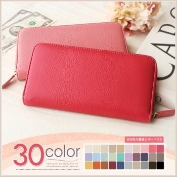 Amazon ノーブランド品 ラウンドファスナー長財布 Part1 長財布 小銭入れ付 ool ピンクベージュ 並行輸入品 ノーブランド品 財布