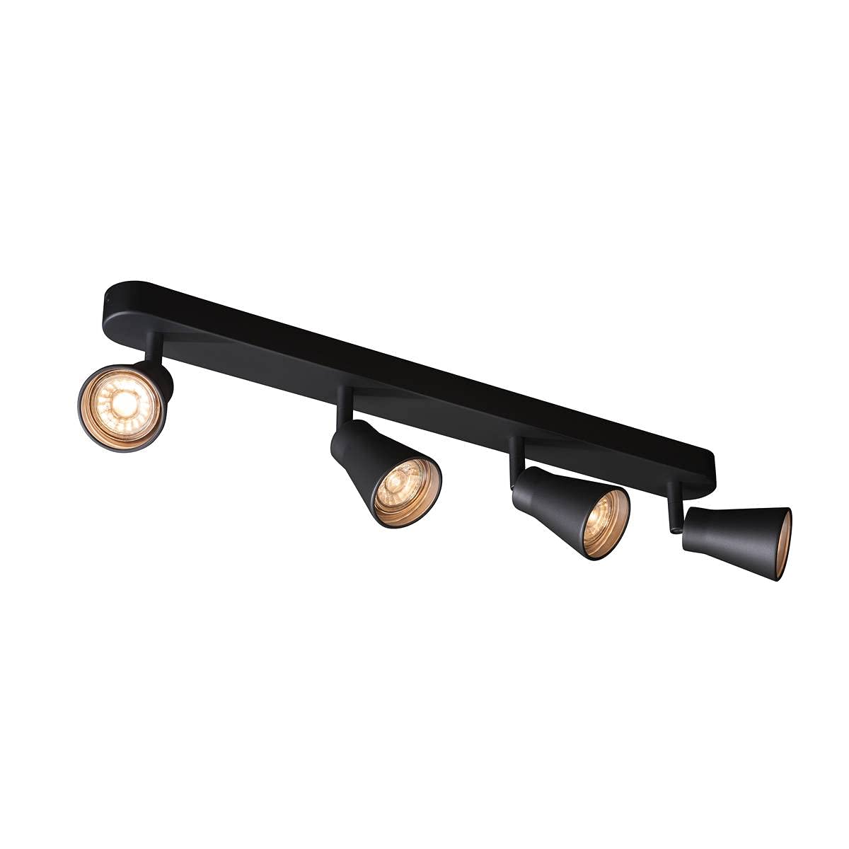 SLV Surface-Mounted Wall and Ceiling Light AVO CW Quad/Internal Ceiling and Wall Illumination, Surface-Mounted Light, Wall-Mounted Light, Ceiling spot / GU10 50W Black — image 1