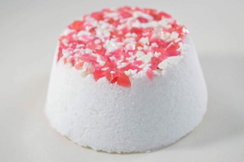 Nature Bare Body Care - 4oz Peppermint Candy Bath Bomb, Natural Bath Bombs, Vegan Bath Bomb, Organic Bath Bomb, Peppermint Essential Oil, Bath Bomb Favors, Single Bomb, Medium Size, 1 QTY