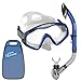 Dive Energy Sport Design Adult Snorkel Set - Anti-Fogging & Tempered Glass - No Leaks Easy Breathing Dry Snorkel - Carrying Bag Included - for Women and Men