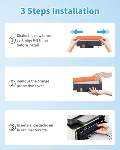 Yowell 142A W1420A Toner Cartridge with Chip Compatible with HP 142A W1420A 142X W1420X for HP LaserJet MFP M140w Toner for LaserJet M110w M110 MFP M139w M139 M140w M140 (1 Black)