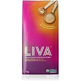 LIVA 100% Pure Organic Date Sugar 1KG Bag | Source of FIbre, Non GMO, Certified Kosher, Gluten-Free
