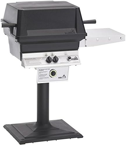 PGS T-Series T30 Commercial Cast Aluminum Natural Gas Grill with Timer On Bolt-Down Patio Post
