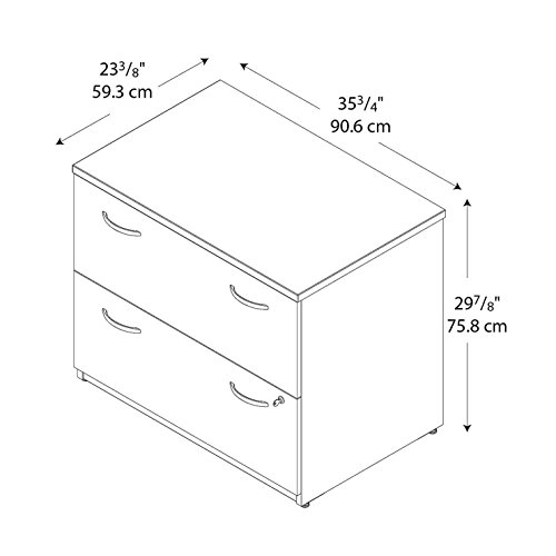 Bush Business Furniture Series C Lateral File in Light Oak