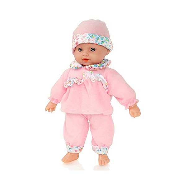Molly-Dolly-Sweet-Sounds-Lil-Baby-Talking-Girl-Doll-Accessories-Suitable-For-Age-2-Years Molly Dolly Baby Doll Set - Soft Talking Doll With 2 Outfits & Accessories - Baby Dolls For Girls - Doll Suitable From 2…